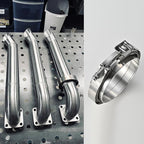 6-Inch V Band Clamp for 2006 6.0 Powerstroke Turbo & Exhaust Pipes – 304 Stainless Steel, One-Click Quick Release, Leak-Proof Design, 1 PCE (6.0)