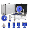 SHDIATOOL Diamond Tile Drill Bits Ki 8pcs, Porcelain Hole Saw Sets, Core Bits Cutter for Drilling Ceramic Marble Granite (20/25/35/50/20MM/2/HEX/4.5")
