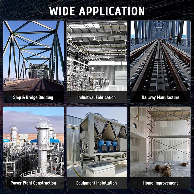 ZELCAN 1200W Mag Drill Press, Portable Magnetic Drill Press with 2" Boring Diameter, Heavy Duty Magnetic Drill with 6 Drill Bits, 2920 lbf 500 rpm Electric Drilling Machine with All-Copper Motor