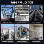 ZELCAN 1200W Mag Drill Press, Portable Magnetic Drill Press with 2" Boring Diameter, Heavy Duty Magnetic Drill with 6 Drill Bits, 2920 lbf 500 rpm Electric Drilling Machine with All-Copper Motor