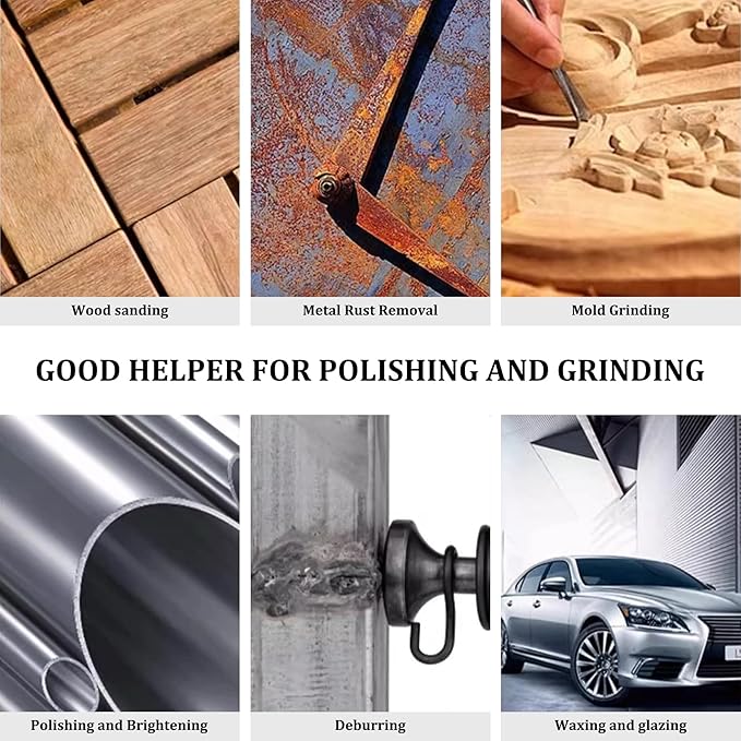 6 inch Pneumatic Orbital Sander, Action Air Sander with Hook and Loop Sanding Pad for Woodworking, Autobody Work(Silver)