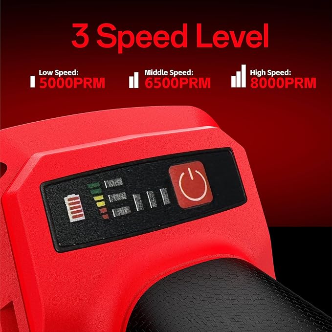 Cordless Angle Grinder Compatible, 4-1/2-Inch,1000RPM Brushless Motor with Cutting/Polishing Wheel Disc,Pin Wrench Kitbox For Metal Wood Polishing,Thin Steel (Red)