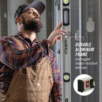 CHANNELLOCK 48-Inch, Professional-Grade Magnetic Aluminum I-Beam Level with 3 Vials, 5100-0048M