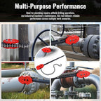 YHK Chain Pipe Wrench, 50” Heavy Duty Chain Tongs with 41.3" Chain Length, Heavy-Duty Chain Wrench for Pipe Installation, Repair, and Maintenance, Fit for 1-1/2"-8" Pipe Diameters