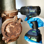 Zeite 18V Cordless Impact Wrench Kit,High Torque 1/2" Brushless Impact Gun,Max Torque 885 Ft-lbs(1200Nm),4 Torque Mode,Variable Speed,4 x Sockets,1 x 4.0Ah Battery,Carry Case,Ideal for Car Truck Home