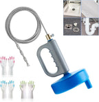 Snake Drain Hair Removal Tool - 23FT Reusable 72A Carbon Steel Drain Snake Hair Drain Clog Remover with Drill Adapter for Kitchen, Bathroom, Shower Sink - Removes Hair, Pet Fur, Leaves, Toilet Paper