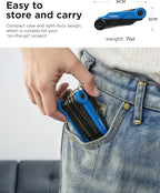 14PCS Folding Allen Wrenches Sets(Metric and SAE), Metric Allen Key Set 2mm- 6mm, SAE Hex Key Set 5/64”- 1/4", Folding Hex Keys for Home Repair and Bikes（EDC）