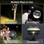 klarus WL3 Camping Light Magnetic Work Light, 1500 High Lumens, 13500mAh High Capacity, 6 Light Modes, Rechargeable Portable LED Lights for Work, DIY, Emergency, Car Repair & Camping - Khaki