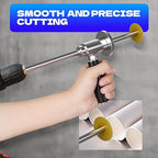 Pipe Inside Cutter for PVC Pipe with Diamond Grit Cutting Wheel and Handle, 7 Inch Adjustable Cutting Depth Stainless Steel Plumbing Cutter Tool Fit with 1/4" Hex Shank,for 1-1/2 Inch to 8 Inch Cut