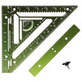 7.5" Advanced Carpenter Square w SmartBubble - Jig Block - Accurate Flatwork - Repetitive Markings (Ambush)