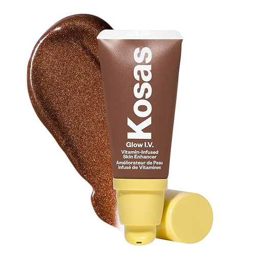Kosas Glow I.V. Vitamin-Infused Skin Enhancer Face Makeup - Tinted Beauty Highlighter for a Healthy Glow - Energize-VeraVaultWomen