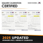 Precision Square Ruler for Measuring and Marking - Aluminum Steel Framing Tool for Professional Carpentry Use (8 Inch (New))