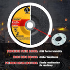 4-1/2 inch Grinding Wheels for General Purpose Metal & Stainless Steel, Aluminum Oxide Grinding Disc for Angle Grinder 4.5'' x 1/4'' x 7/8'' (10 Pack)