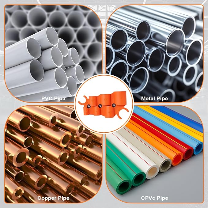 1/4" to 1" Pipe Depth Gauge Tool， Deburring Gauge Tool，for Push-to-Connect Plumbing Fittings on PVC, PPR, Brass, CPVC, PERT & Aluminum Pipes