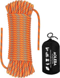 AOLEBA 8.5mm Static Climbing Rope, Outdoor Rock Climbing Ropes, Heavy Duty Rappelling Rope for Fire Rescue, Escape, 10M(32Ft) 20M(64Ft) 30M(96Ft) Ice Climbing Equipment & Parachute Accessories