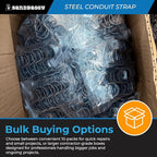 1-Inch One-Hole Conduit Strap | Steel Clamp for Rigid/IMC - Sandbaggy (1 inch, 400, Count)