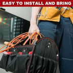 Landhoow Large Magnetic Hooks Heavy Duty Garage Magnet Hooks Strong Storage Utility Magnetic Hangers with Anti Slip Rubber Coating for Indoor and Outdoor Hanging(Black,4 Pcs)