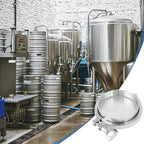 4 Tri Clamp Ferrule, Stainless Steel Sanitary Pipe Fittings Kit Sanitary End Set with 102mm 4 End, Weld Ferrule, Clamp, Gasket for Machinery Manufacturers