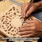 Wood Carving Knife With Leather Strop and Polishing Compound, Wood Whittling Tools for Beginners, Adults and Kids (Details Carving Knife)