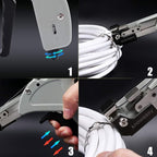 Knoweasy Stainless Steel Cable Tie Gun - Tighten, Tension, and Cut with Stable and Reliable Stainless Steel Cable Tie Tool Cable Managemen