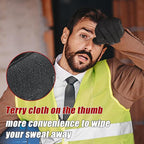 HANDLANDY Mens Work Gloves Touch screen, Utility Mechanic Gloves, Flexible Breathable Fit- Padded Knuckles & Palm