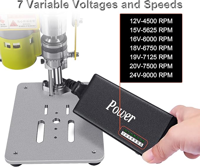 Mini Drill Press, Benchtop Drill Press, Portable Electric Drilling Machine, with Rotary Tool Flex Shaft Attachment, B10 Chuck, Drill Bit and Clamp for Metal Wooden Jewelry DIY