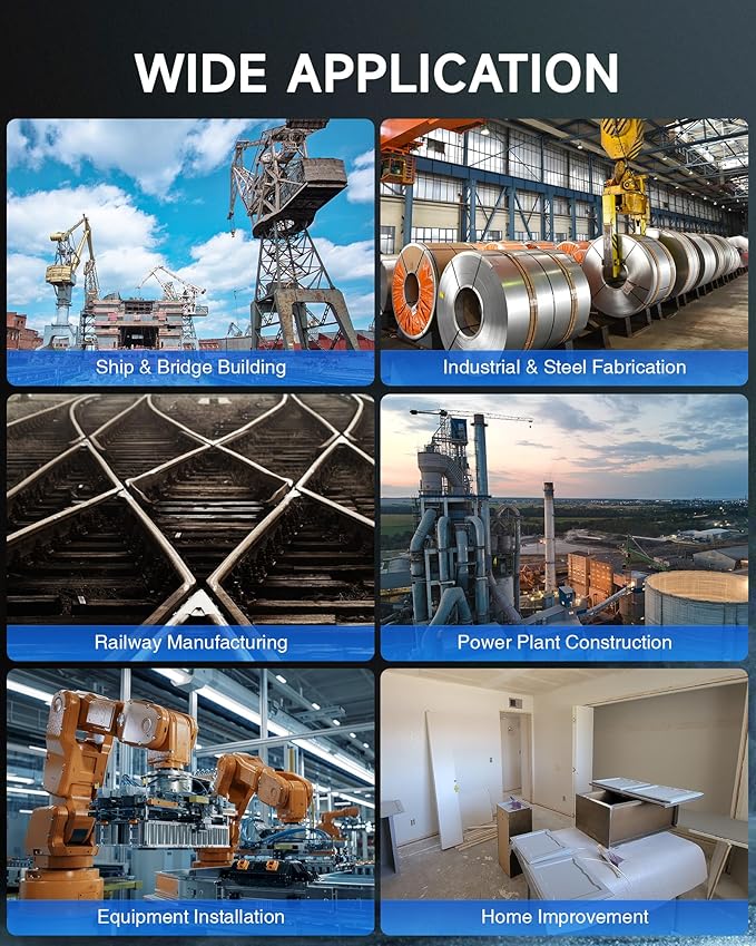 ZELCAN Mag Drill Press with 11 Pcs Bits, 1550W Portable Magnetic Drill Press with 2" Boring Diameter, 0-580 rpm Stepless Speed & Reversible Direction, 2922 lbf Power Magnetic for Metal Surface