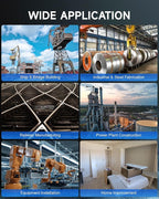 ZELCAN Mag Drill Press with 6 Drill Bits, 1550W Portable Magnetic Press with 2" Boring Diameter, 0-580 rpm Stepless Speed & Reversible Direction, 2922 lbf Power Magnetic