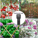 Zip Ties, RAZCC 1200pcs Black Cable Zip Ties 16 Inch, Heavy Duty Plastic Wire Ties with 50lb Tensile Strength, Self-Locking Black Nylon Tie Wraps for Indoor and Outdoor