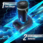 WORKPRO 12V Cordless Polisher, 3" Mini Car Detailing Buffer & Sander Machine Kit with 2 Li-Ion Batteries, Variable Speed Trigger for Auto/DIY Polishing/Sanding/Waxing