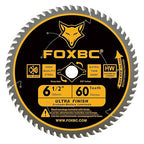FOXBC 6-1/2 inch Circular Saw Blade 24T 40T 60T Combo Pack, Ultra Fine Finish for Wood Cutting, Thin-Kerf with 5/8" Arbor