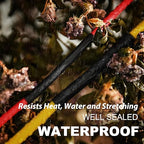 1" 65ft 3:1 Heat Shrink Tubing with Adhesive Lining - Marine Grade, Ideal for Home, Automotive, and Industrial Use - Black