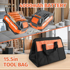 20V Cordless Angle Grinder - High - Power 8500RPM, 4.0Ah Battery, 3 - Speed Adjustable, with 4-1/2" Grinding Discs & Other Accessories & Tool Bag - Works on Metals, Woods, Plastics