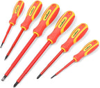 HORUSDY 6-Piece 1000v Insulated Screwdriver Set, Magnetic Tip Electrician screwdriver Set (Insulated Screwdriver Set)