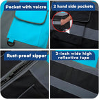 BeautyWill Custom Safety Vest Customized Logo Class 2 High Visibility Reflective Vest with Pockets Construction workwear