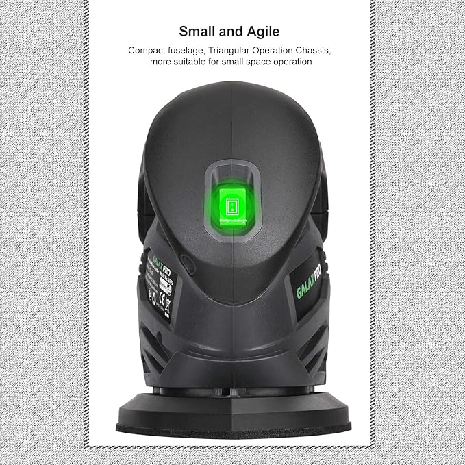 GALAX PRO Cordless Detail Sander 20V, 20Pcs Sandpapers,12000 RPM Sanders with Dust Collection System for Tight Spaces Sanding in Home Decoration, Battery and Charger Included