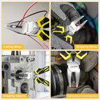 BOOSDEN Linesman Pliers, 6 Inch High Leverage Lineman's Plier, Combination Plieres, Electrical Pliers,Side Cutter Linemans Plier