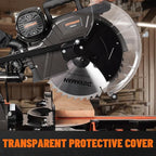 12-Inch Dual-Bevel Miter Saw, Compound Sliding Miter Saw, Ambidextrous Operation, 3800RPM, 4.2 x 13in Cutting Capacity, Laser Guide, 0-45° Bevel & Miter Cut, 9 Positive Stops, 15-Amp Corded