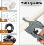 Bates- PVC Pipe Cutter, Cuts up to 1-5/8", Silver Ratcheting PVC Pipe Cutter Tool, Pipe Cutters PVC Pipe Shears, Plastic Pipe Cutter, PEX Pipe Cutter, PVC Cutter Tool, PVC Ratchet Cutter