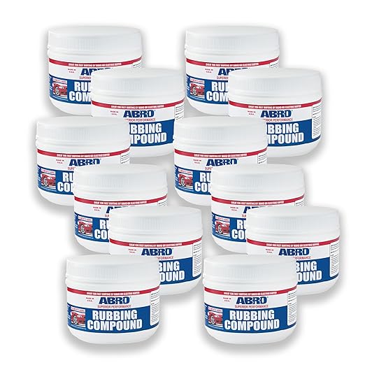 ABRO Superior Performance Rubbing Compound, 32 oz., Buffing Compound for Oxidized Finishes, Smooth, Reflect, Clean
