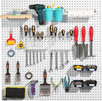 Pegboard Hooks Assortment, for Organizing Various Tools, with Pegboard Bins, 165 PCS, 80 of Which are Locks