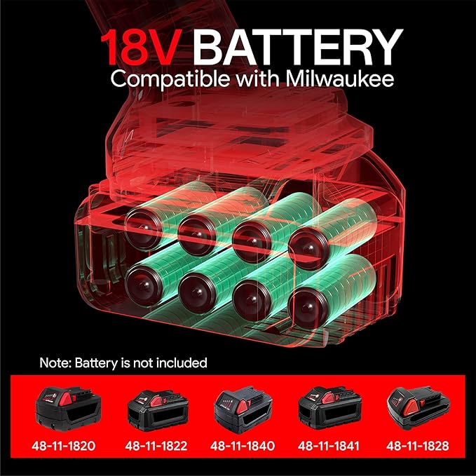 Cordless Angle Grinder Compatible, 4-1/2-Inch,1000RPM Brushless Motor with Cutting/Polishing Wheel Disc,Pin Wrench Kitbox For Metal Wood Polishing,Thin Steel (Red)