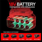 Cordless Angle Grinder Compatible, 4-1/2-Inch,1000RPM Brushless Motor with Cutting/Polishing Wheel Disc,Pin Wrench Kitbox For Metal Wood Polishing,Thin Steel (Red)