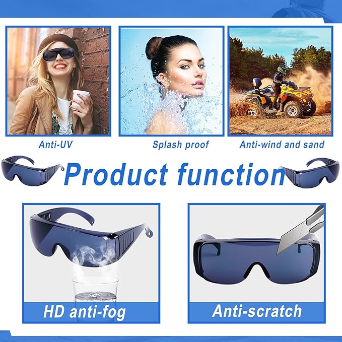 Kanayu Safety Glasses Bulk Protective Goggles Anti Fog Scratch Resistant Eyewear
