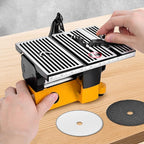 4" Mini Table Saw, 60W 110V Portable Miter Saw Table Saw Bench Electric Cutting Machine for DIY Handmade Woodworking Crafts, with 3 Blades