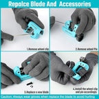 DURATECH Tubing Cutter, for Outer Diameter: 3/16" to 1-1/8"(4-28MM), Copper, Aluminum, Brass and Plastic Tubing Compact Cutter, With Replacement Wheel