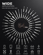 iFu Mini Electric Screwdriver, 90 in 1 Precision Screwdriver Set – Small Cordless Power Screwdriver with LED Light & 64 Magnetic Bits, Repair Tool for Phone Laptop Camera Watch Computer