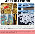 Zhushan Cable Tie Tool: Fasten and Cut Cables with Ease - Fits 2.8mm~12mm Nylon Ties