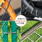 Metal Zip Ties (200PCS 11.8 Inch), 304 Stainless Steel, 300 LBS Heavy Duty Double Headed Self-locking Multi-Purpose Cable Ties for Exhaust Wrap, Chain Link Fence Parts, Machinery, Cables, Farms, Roofs