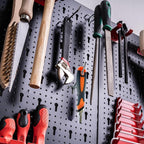 50 Pack 4 Inch Pegboard Hooks, L Shape Metal Hooks Kit for 1/4" and 1/8" Pegboard, Utility Hooks Suit for Organizing Storage Tools, Garage, Kitchen, Office, Tools